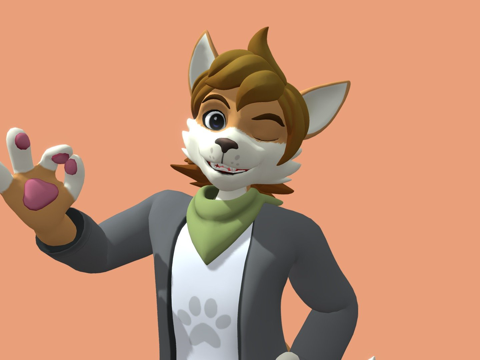  尾巴REVFOX3d模型 