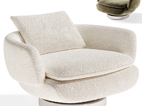  Minotti Vivienne扶手椅3d模型 