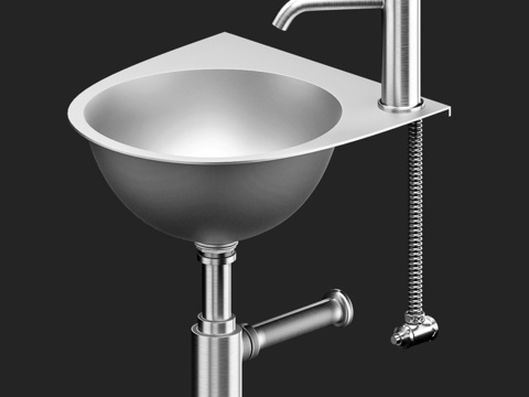  Angolo平面水槽3d模型 