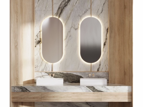  浴室家具93d模型 