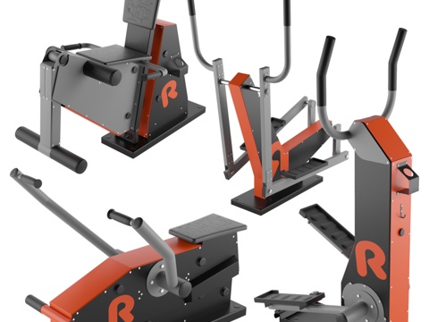  Romana 系列 1 街头健身器材3d模型 