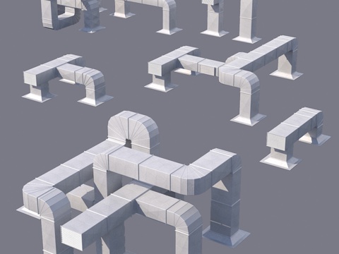  屋顶建材套装033d模型 