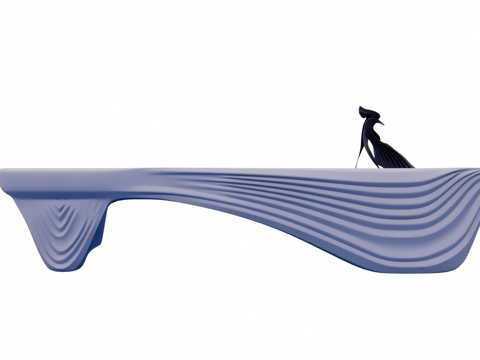 大厅 电脑 前台su模型