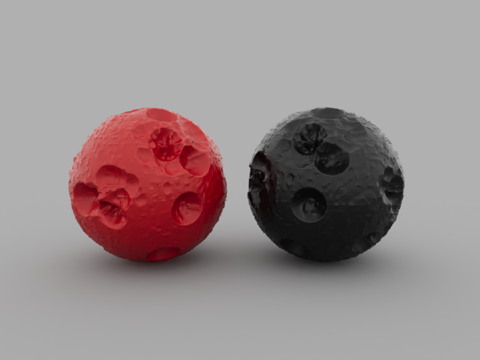  现代风格星球装饰品3d模型 