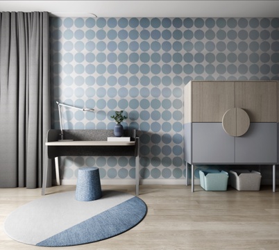  北欧书桌椅组合3d模型 