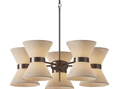  现代吊灯3d模型 