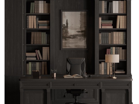  老板办公桌 - 办公家具7053d模型 