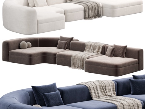  巴克斯特PIAF沙发3d模型 