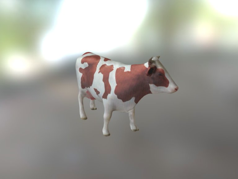  奶牛3d模型 