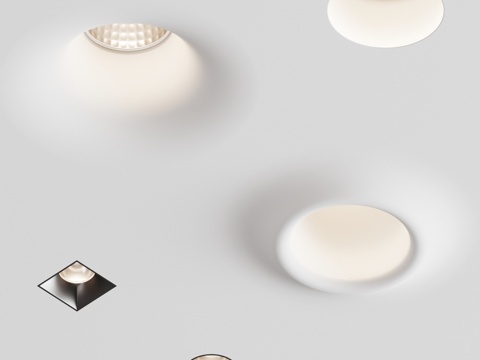  Linea石膏灯具3d模型 