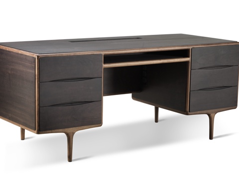  现代书桌3d模型 