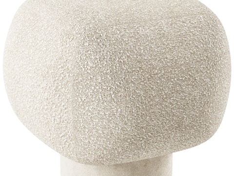  divan.ru 科托舒适象牙色软凳3d模型 