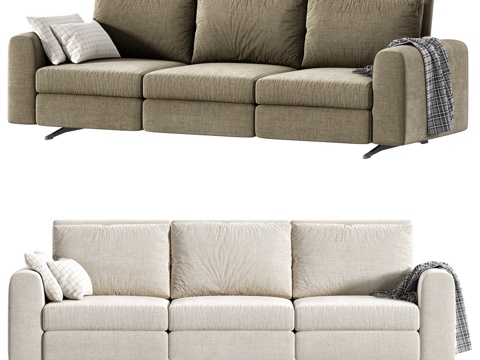  Arflex Lenus三人座沙发3d模型 