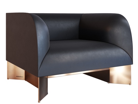  德卡斯特利扶手椅3d模型 