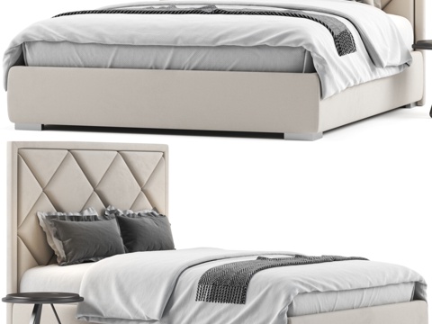  帕特里克·卡特兰意大利床3d模型 