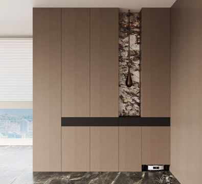 现代意式鞋柜 玄关柜su模型