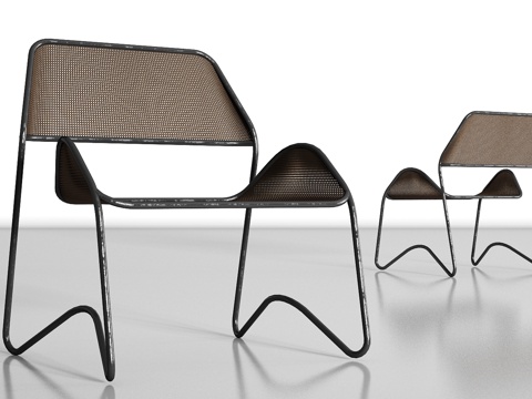  现代休闲椅3d模型 