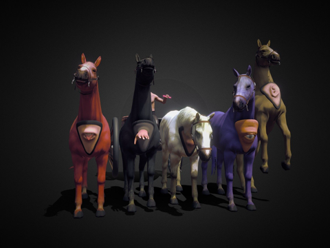  感官场景灵感源自薄伽梵歌3d模型 