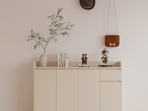  现代鞋柜 玄关柜3d模型 