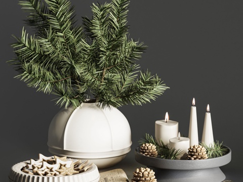  圣诞装饰053d模型 