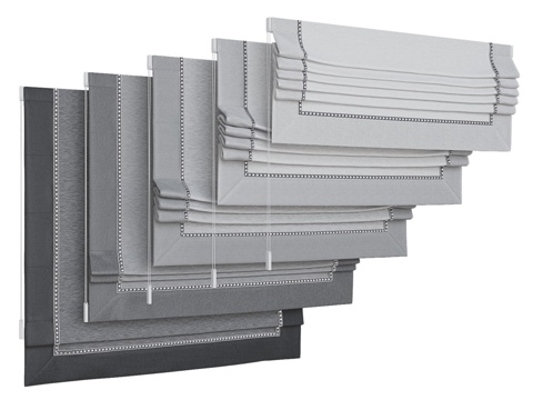  罗马帘套装183d模型 