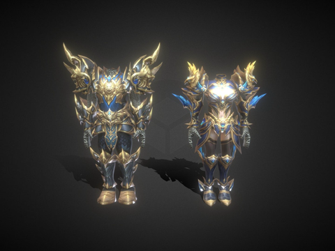  盖亚原始服装3d模型 