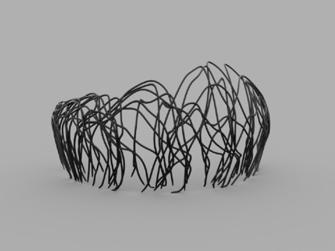  现代风格隔断3d模型 