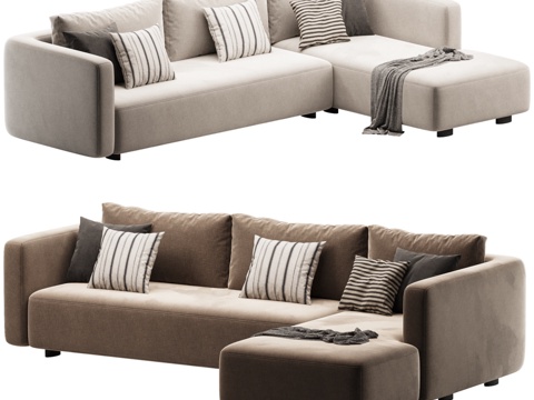  Hollie转角沙发3d模型 