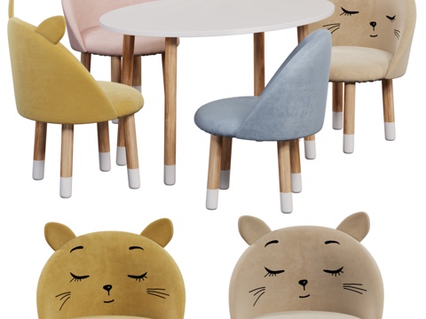  Children s seating group table3d模型 