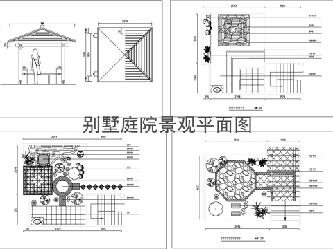 屋顶花园景观设计平面图.cad施工图