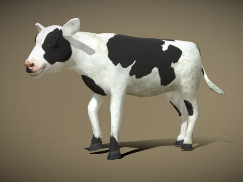  RT家畜小牛3d模型 