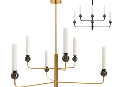  SENSEI M吊灯3d模型 