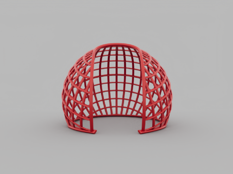  现代风格遮阳棚3d模型 