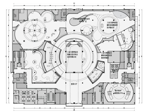 科技展厅 最新平面施工图合集cad施工图