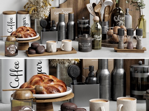  厨房配件393d模型 