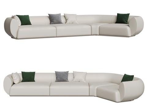  转角沙发3d模型 