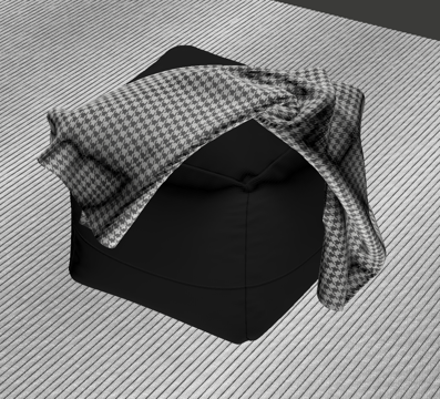 现代意式沙发凳su模型