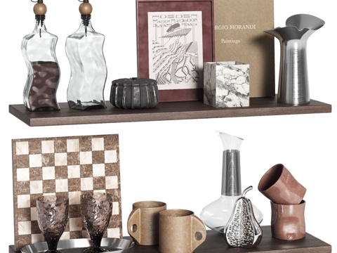  厨房装饰套装配件3d模型 