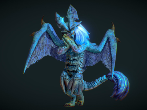  月迅龙怪物猎人3d模型 