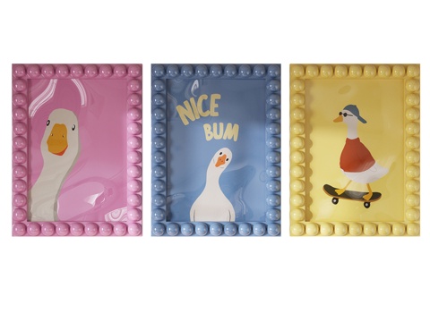  婴儿房装饰画3d模型 