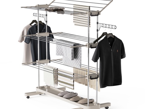  填充式衣物烘干机3d模型 