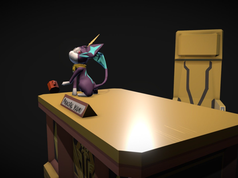  校长悠米立体当场抓获3d模型 