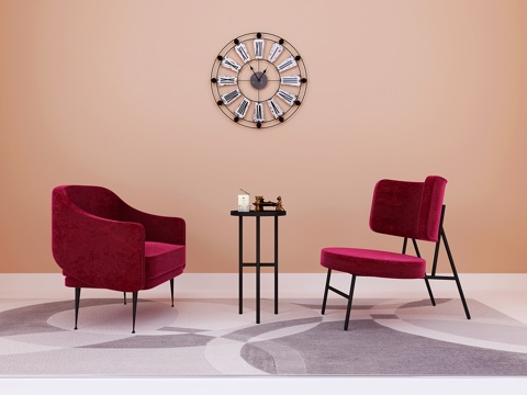  欧式简约休闲椅3d模型 