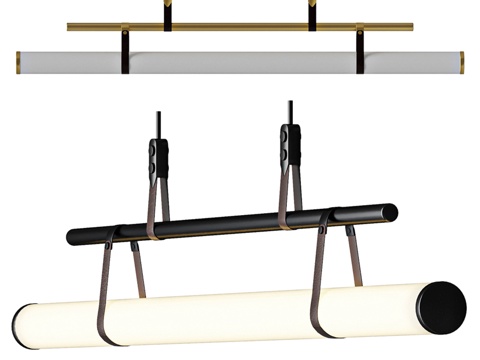  极简吊灯3d模型 