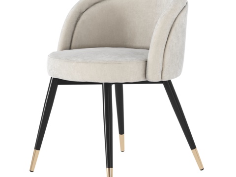  艾克霍兹餐椅克洛伊CHLOÉ双人套装3d模型 