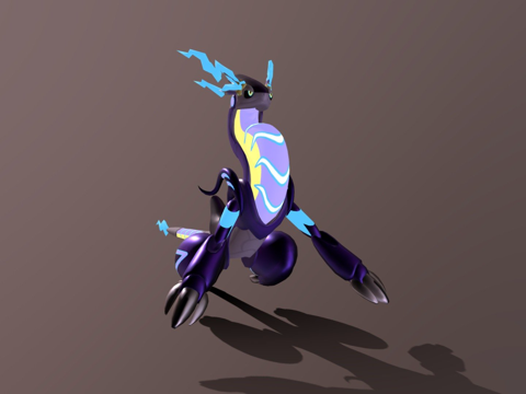  密勒顿战斗形态宝可梦朱紫3d模型 