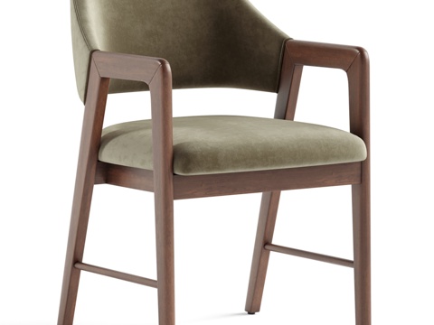  Milton餐椅3d模型 