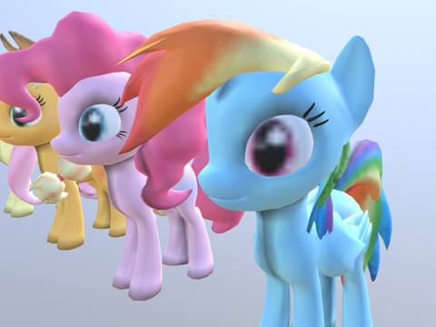  小马六号3d模型 