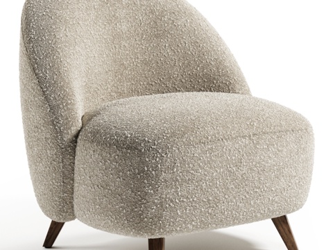  Soho Home 出品 Henri 扶手椅3d模型 