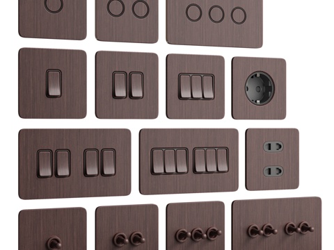  Tjelectric 插座开关终极II3d模型 